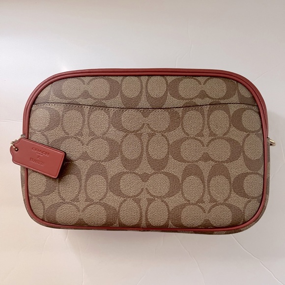 🐶 Coach X Peanuts Jamie Camera Bag In Signature Canvas With Patches Snoopy - Picture 8 of 11